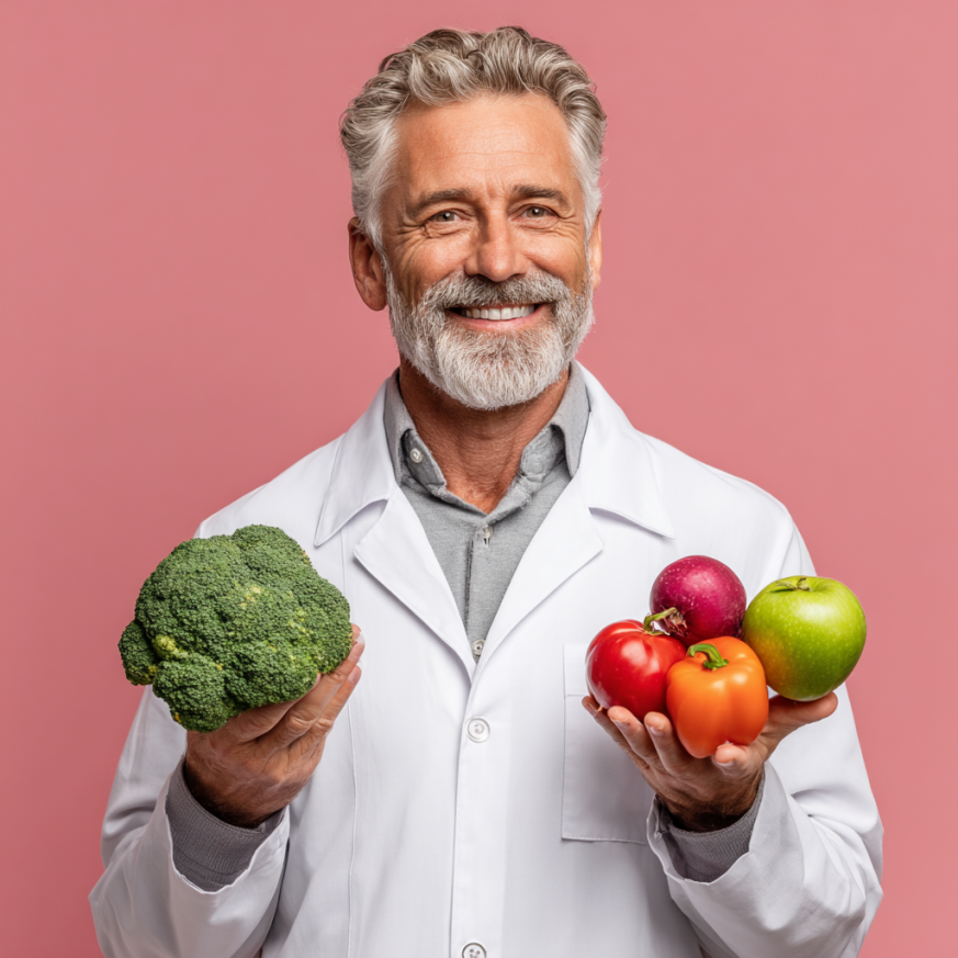 Възрастна двойка готви здравословна храна